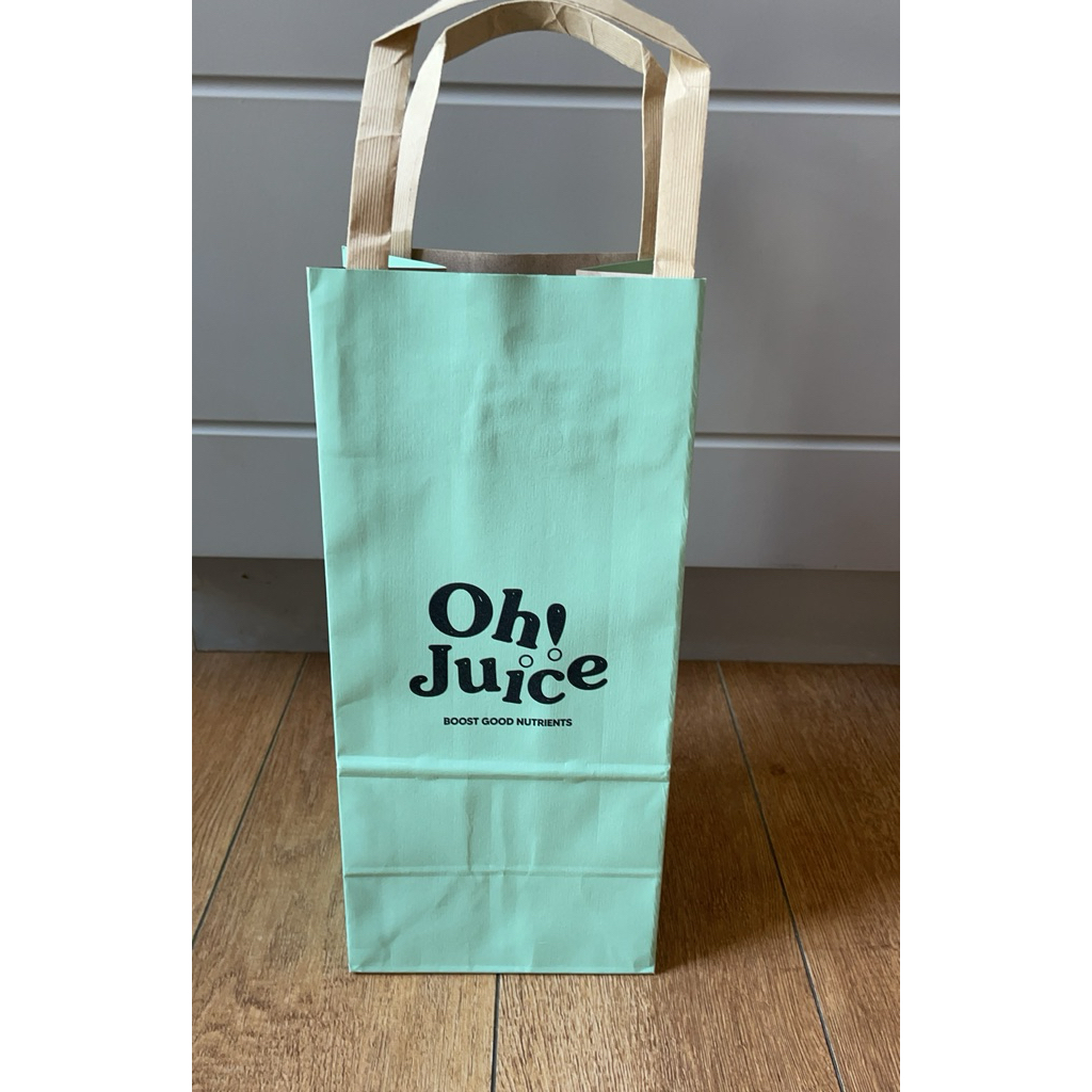 ถุงกระดาษ ใส่แก้ว oh juice