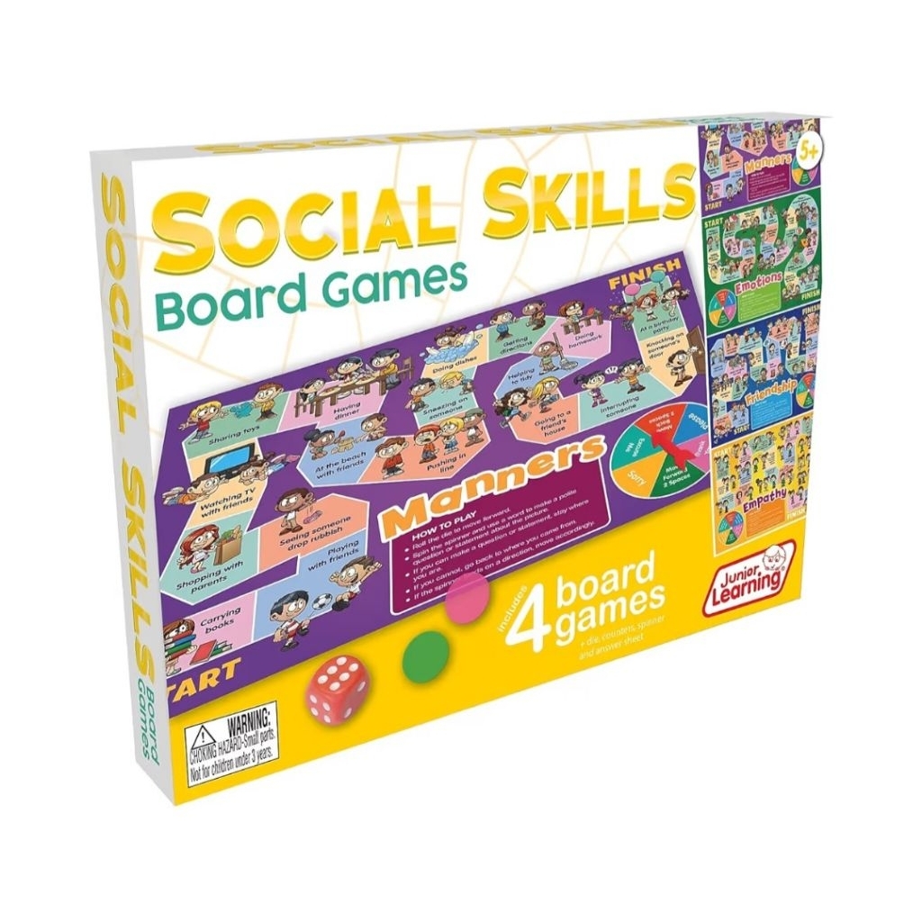 Junior learning  | Social Skills Board Games, 4 Games, Ages 5-8, Empathy & Manners พรีออเดอร์ค่ะ