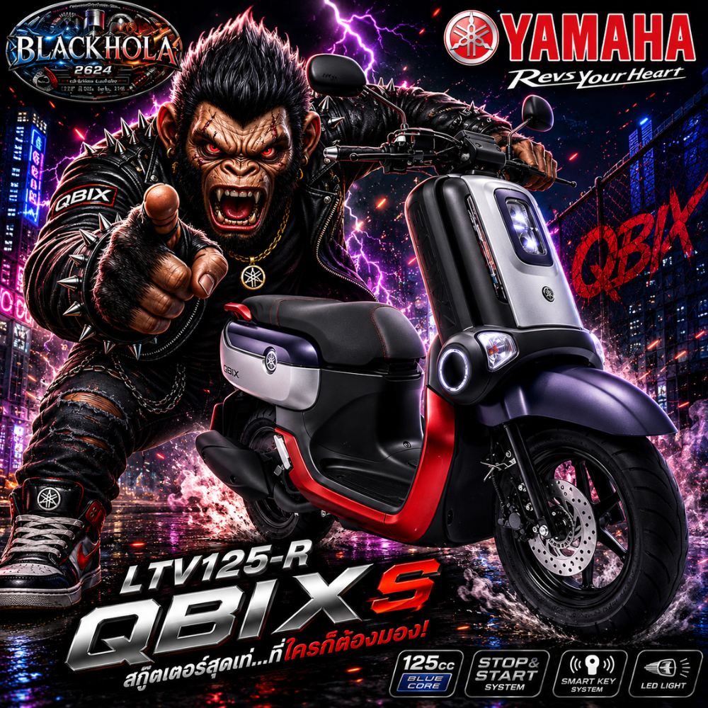 ชุดสี คิวบิก แฟริ่ง ชิ้นส่วน  YAMAHA QBIX QBIX125 สีเทา C ปี2017 ของแท้ศูนย์ YAMAHA