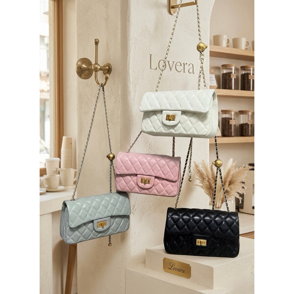 Demy 23cm กระเป๋าหนังแกะนิวซีแลนด์ แบรนด์Lovera