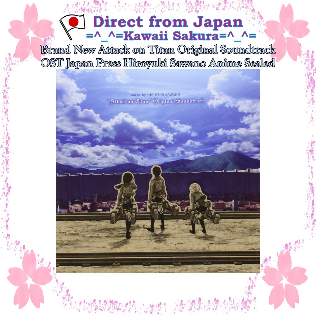 Brand New Attack on Titan Original Soundtrack OST Japan Press Hiroyuki Sawano Anime Sealed