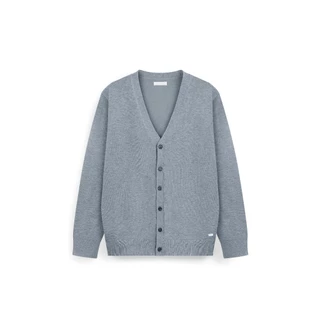 AIIZ เสื้อคาร์ดิแกนคอวีผู้ชายผ้าถัก AIIZ Men's Flat Knit Cardigan