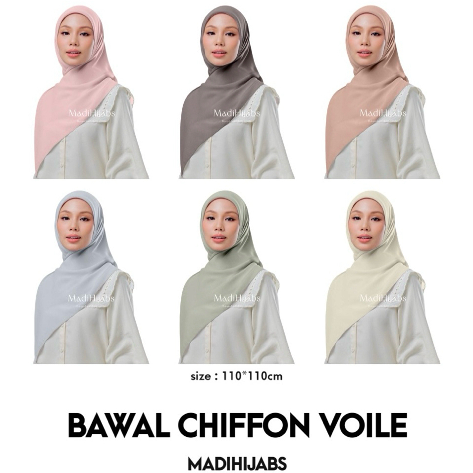 หลาสกรู ผ้าชีฟองวอยล์ BAWAL CHIFFON VOILE