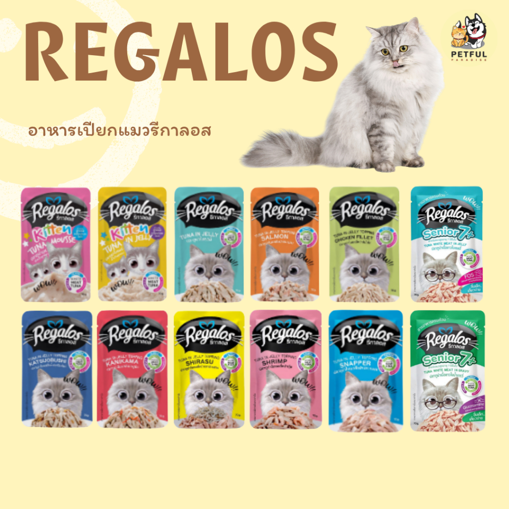 Regalos Pouch อาหารเปียกแมว 70x12 ซอง