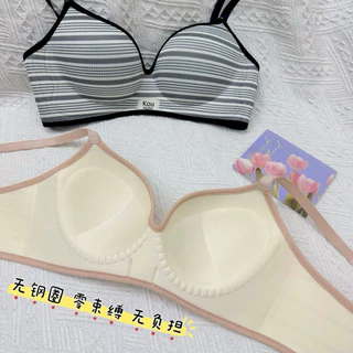 Paly💝005 บราไร้โครงดันทรง เสริมฟองน้ำ ใส่สบาย เสื้อในผู้หญิง สปอร์ตบราไร้โครง ทรงสวย