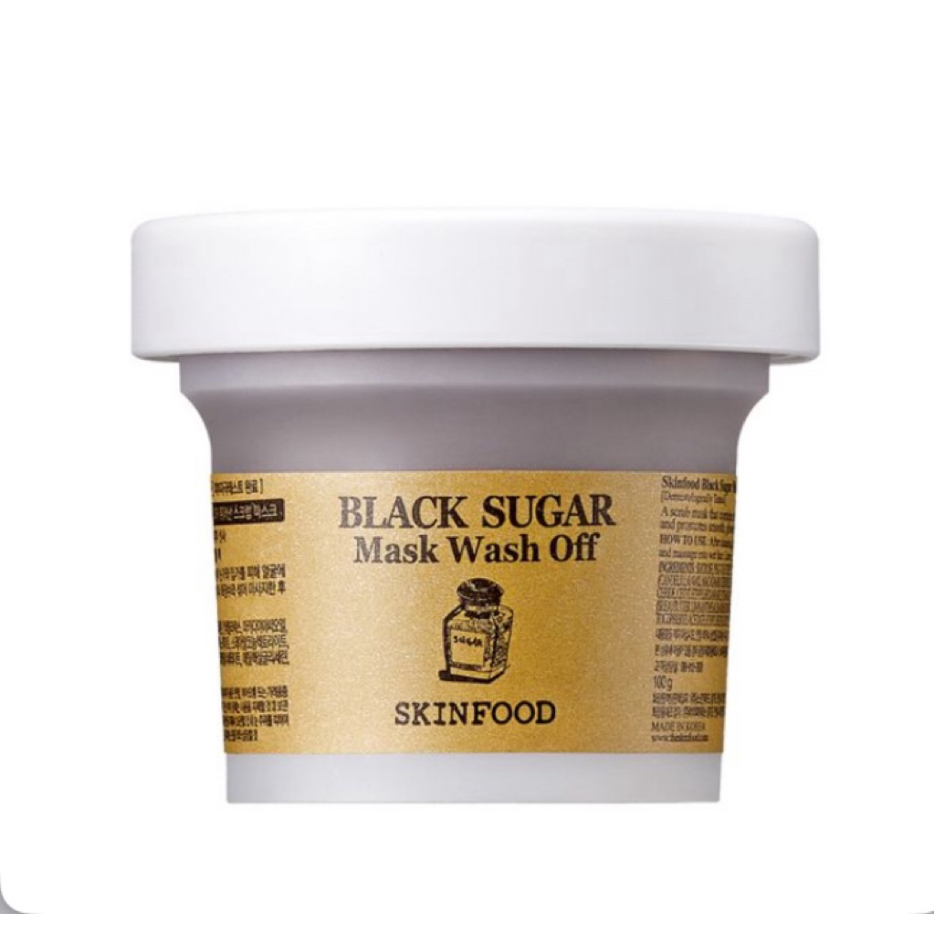 (แถม!!มาส์กหน้า59฿) SKINFOOD Black Sugar Mask Wash Off 100g.