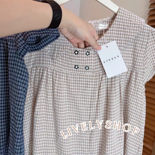 เสื้อคอปกเเต่งกระดุมน่ารัก ทรงโอเวอร์ไซส อก 32-40 G40