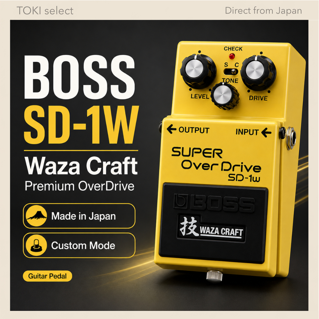 BOSS SD-1W Super OverDrive Waza Craft Guitar Effects Pedal Premium Overdrive