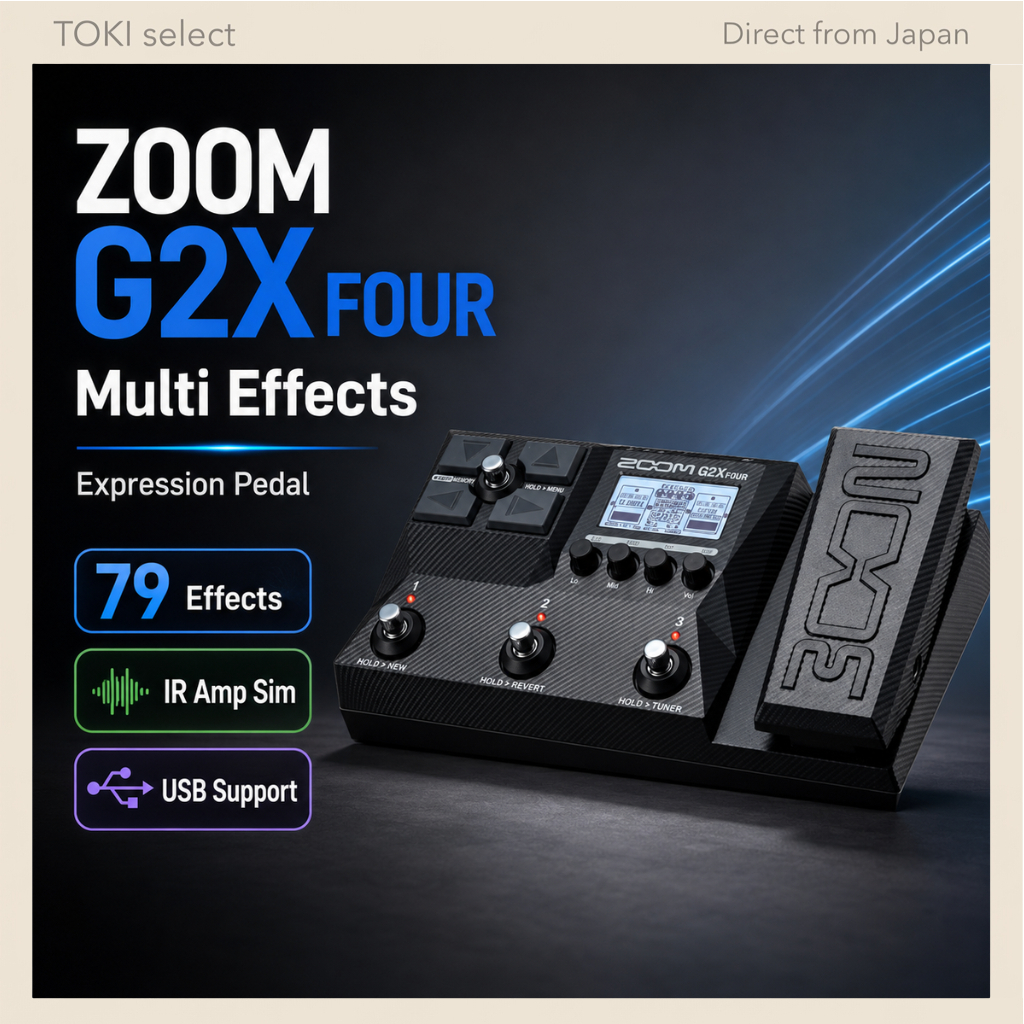 ZOOM G2X FOUR Guitar Multi Effects Processor with Expression Pedal IR Amp Simulator