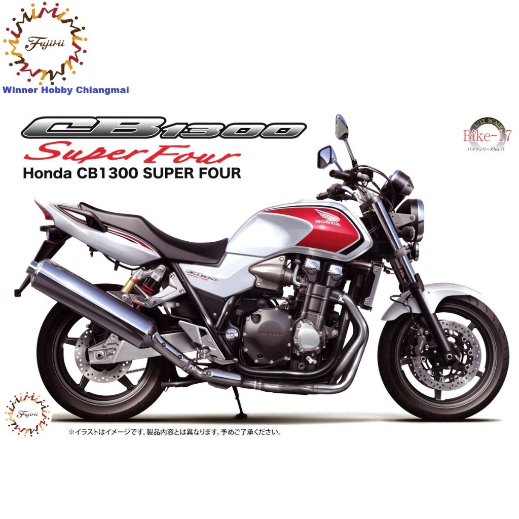 Fujimi Bike-No17 Honda CB1300 Super Four 1/12 Plastic Model Kit โมเดลรถจักรยานยนต์ Big Bike Naked Bi