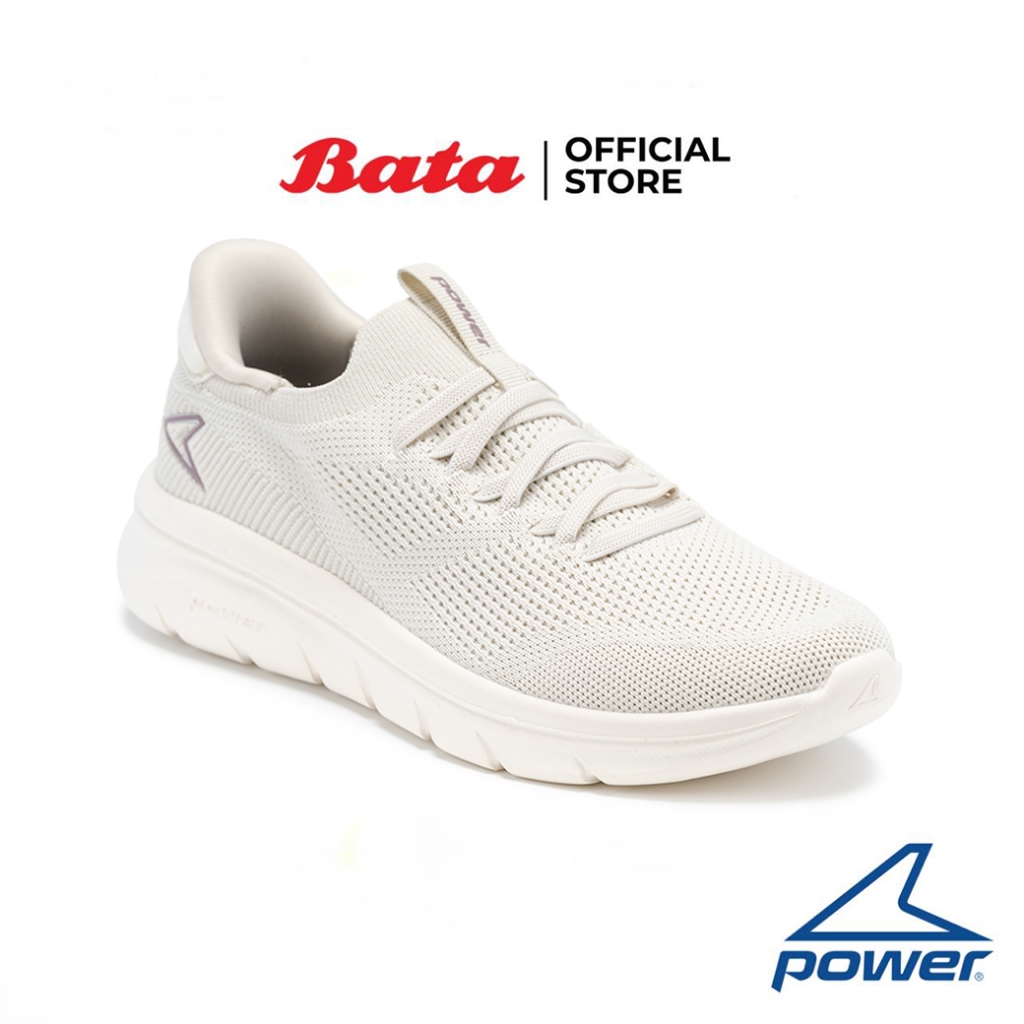Bata บาจา Power รองเท้าเดินออกกำลังกาย ผ้าใบแบบสวม สำหรับผู้หญิง รุ่น BONDI II ES สีชมพู 5285209 สีขาว 5281209