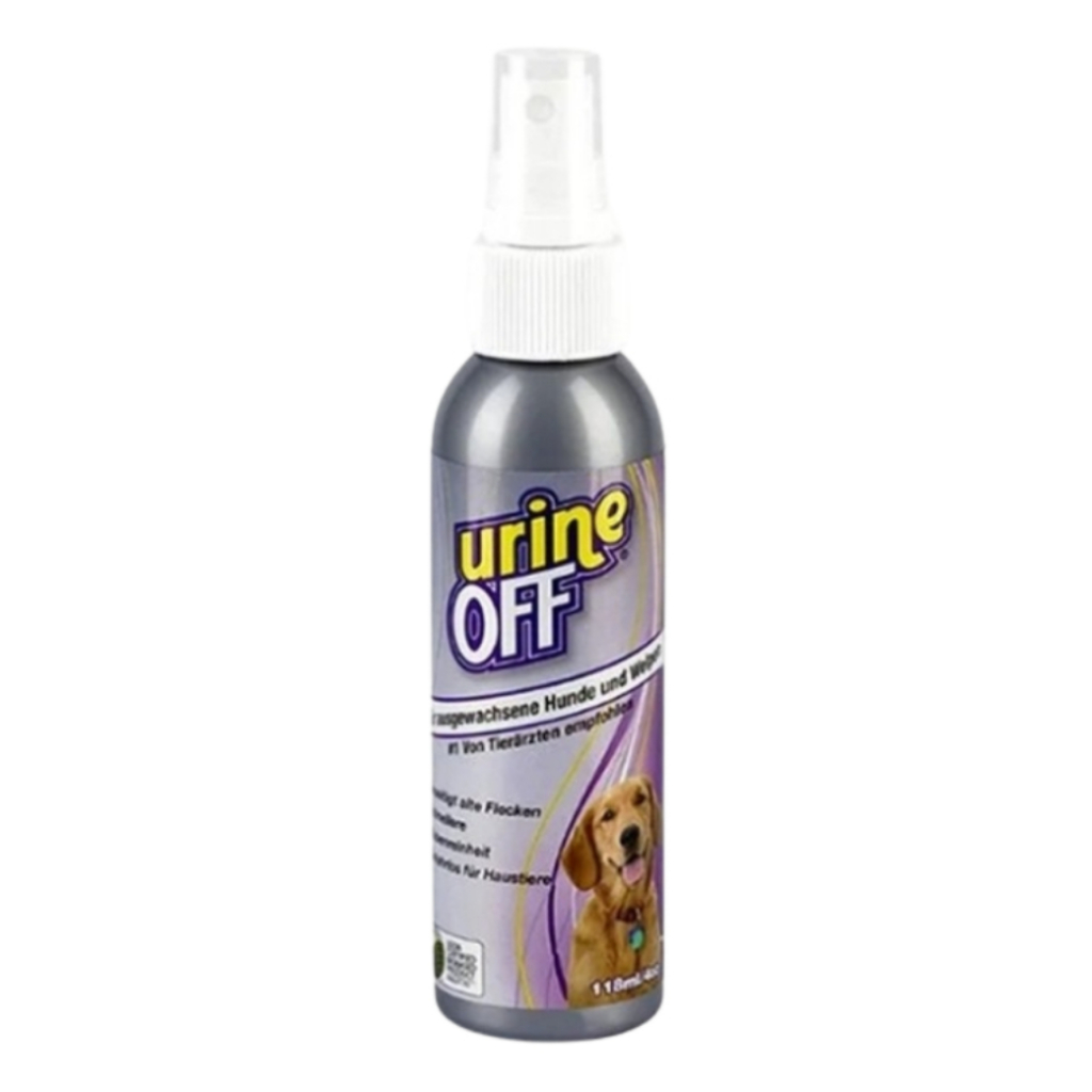 Urine off Dog & Puppy - ยูรีน ออฟ ผลิตภัณฑ์สลายกลิ่นและคราบปัสสาวะสำหรับสุนัขและลูกสุนัข (118 ml.)