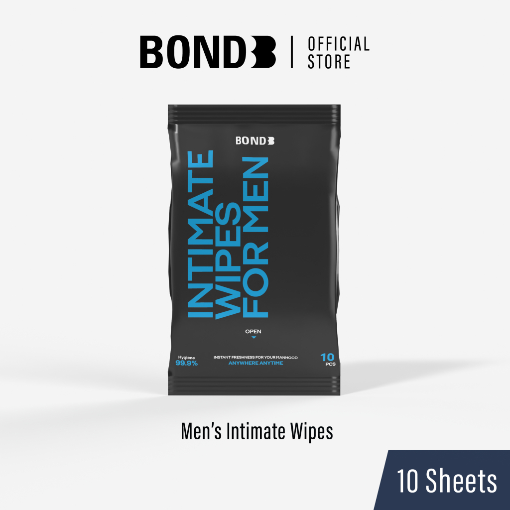 Bond Men's Intimate Wipes 1 ห่อ บรรจุ 10 แผ่น