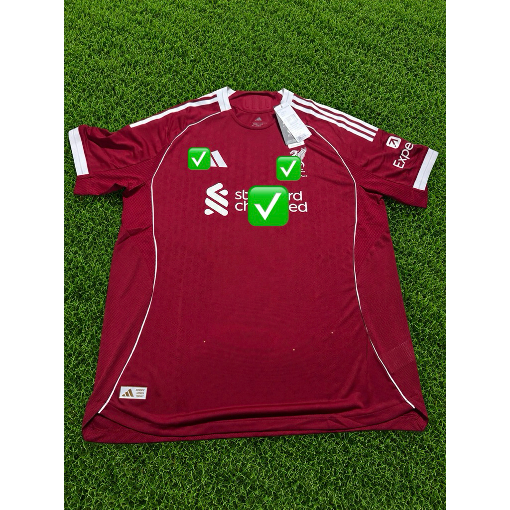 🔥 เสื้อฟุตบอล Liverpool Home Player Version 2025-26 (Authentic / Player Issue)