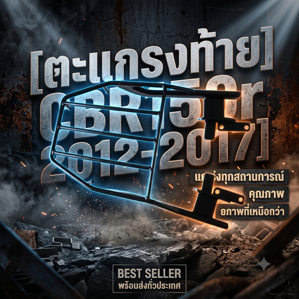 (GEN 2) ตะแกรงท้าย CBR150r  2012-2017  CBR250 เก่า CBR300 เก่า ขาสั้น💟M