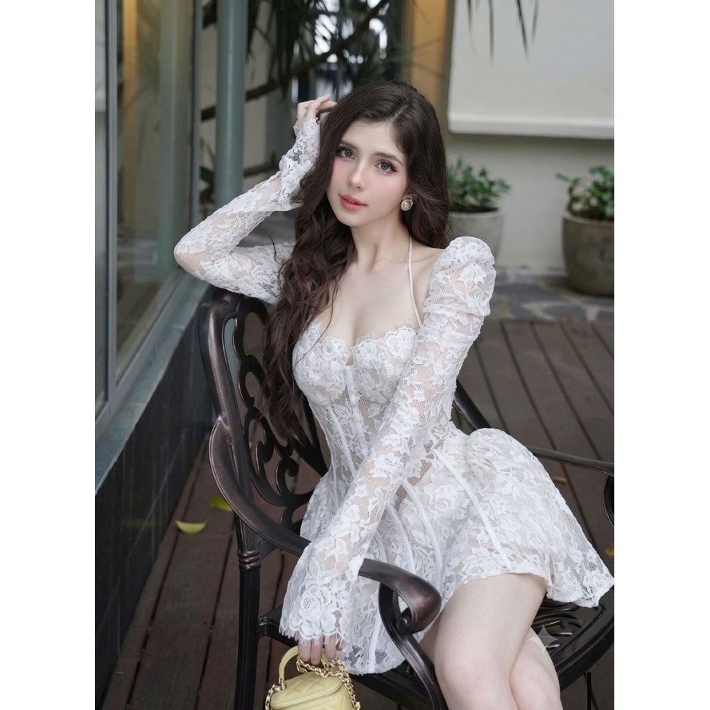 แบบมาใหม่ มีพร้อมส่ง ราคาชุดละ 390฿ ชุดเดรสพีอาร์ สวย แซ่บ ใส่ดินเนอร์ ใส่เที่ยวกลางคืน คือเริ่ด