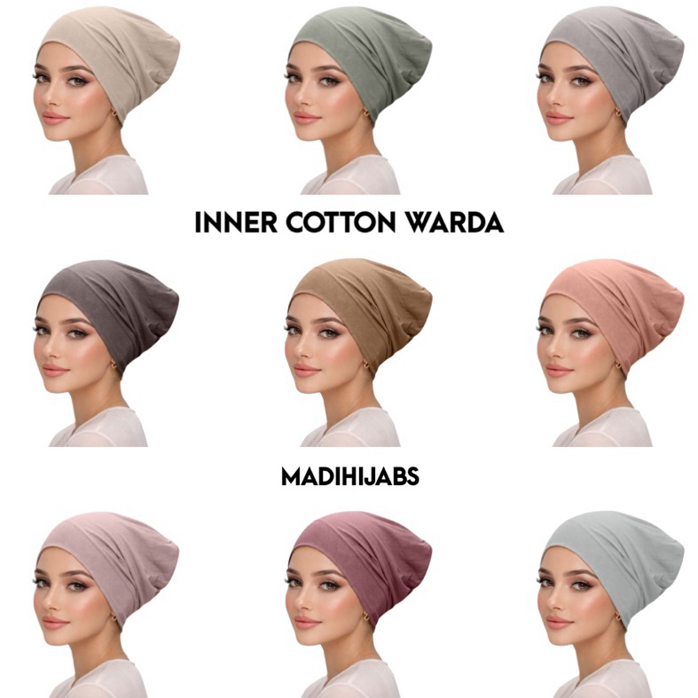 INNER COTTON WARDA อินเนอร์หมวกในผ้าคอตตอน แบบปิด