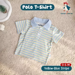 Charles x Snow Owl เสื้อคอปก Polo T-Shirt 0 - 12 เดือน วัสดุจากผ้าใยไผ่พรีเมี่ยม