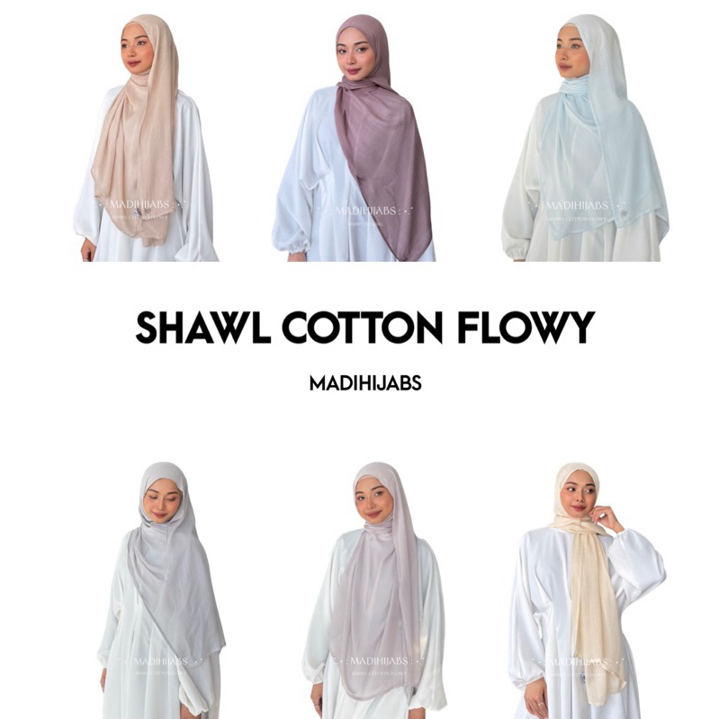 SHAWL COTTON FLOWY ผ้าคอตตอนโฟลวี พันยาว