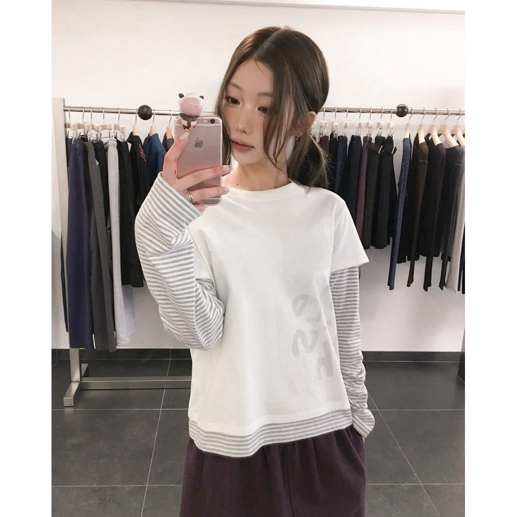 พร้อมส่ง TWOHANDHII SONNY TWOTONE TOP