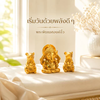 WY-0112 พระพิฆเนศจำลอง ตัวเล็ก งานสวย บรรจุในถุงใส แพ็กแยกชิ้นในถุงใส ป้องกันรอยระหว่างขนส่ง