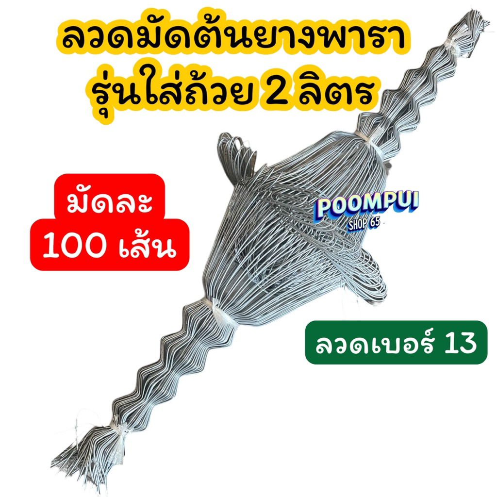 ลวดมัดต้นยางพารา สำหรับใส่ถ้วย 2 ลิตร (2,000 ซีซี) ลวดหนา ลวดเบอร์13