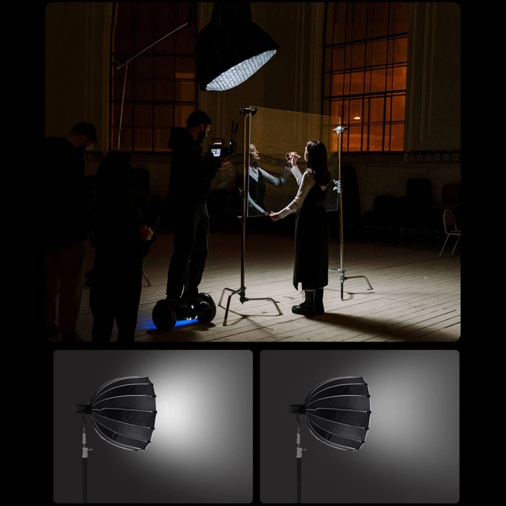 90CM Professional Parabolic Softbox Bowen mount Godox photography light ไฟสตูดิโอ กล่องนุ่ม สตูดิโอ Speedlite Diffuser thumbnail 8