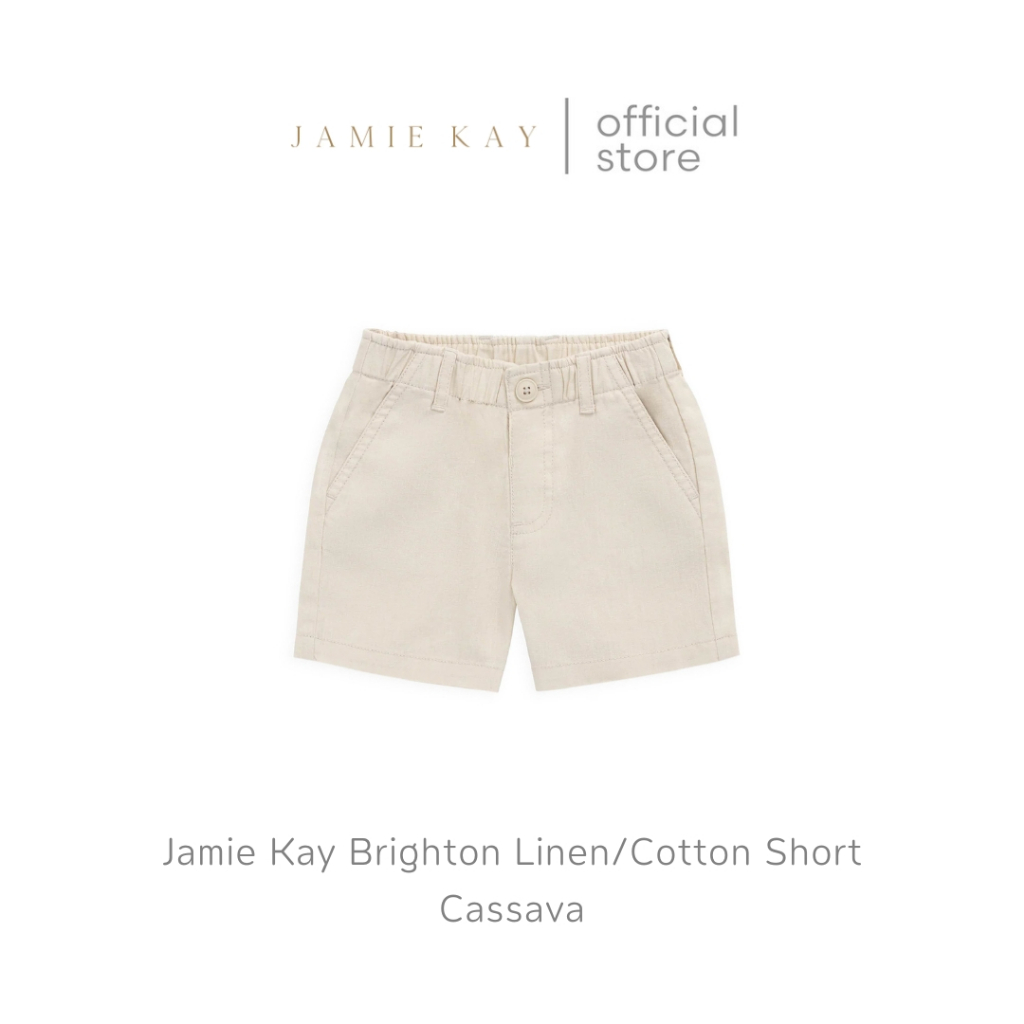 Jamie Kay Brighton Linen/Cotton Short กางเกงขาสั้น รุ่น Brighton - Cassava