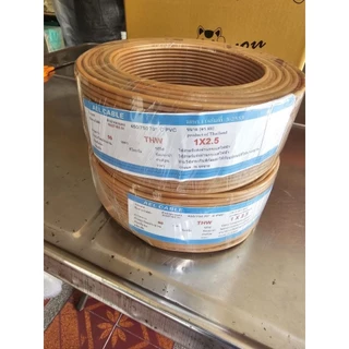 สายไฟ THW มีขนาด 1 ,1.5 ,2.5 ,4 sq.mm. สายเดี่ยวยาว 90 เมตร (สินค้าไม่ตรงปก เช็คก่อนสั่งนะครับ)