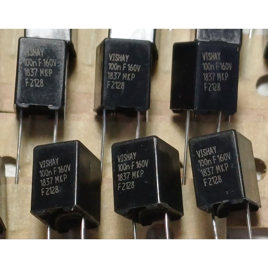 Vishay ERO MKP 1837 0.1uf  100nf 104 H 1% 160v Metallized Polypropylene Film  Capacitor ตัวเก็บประจุ