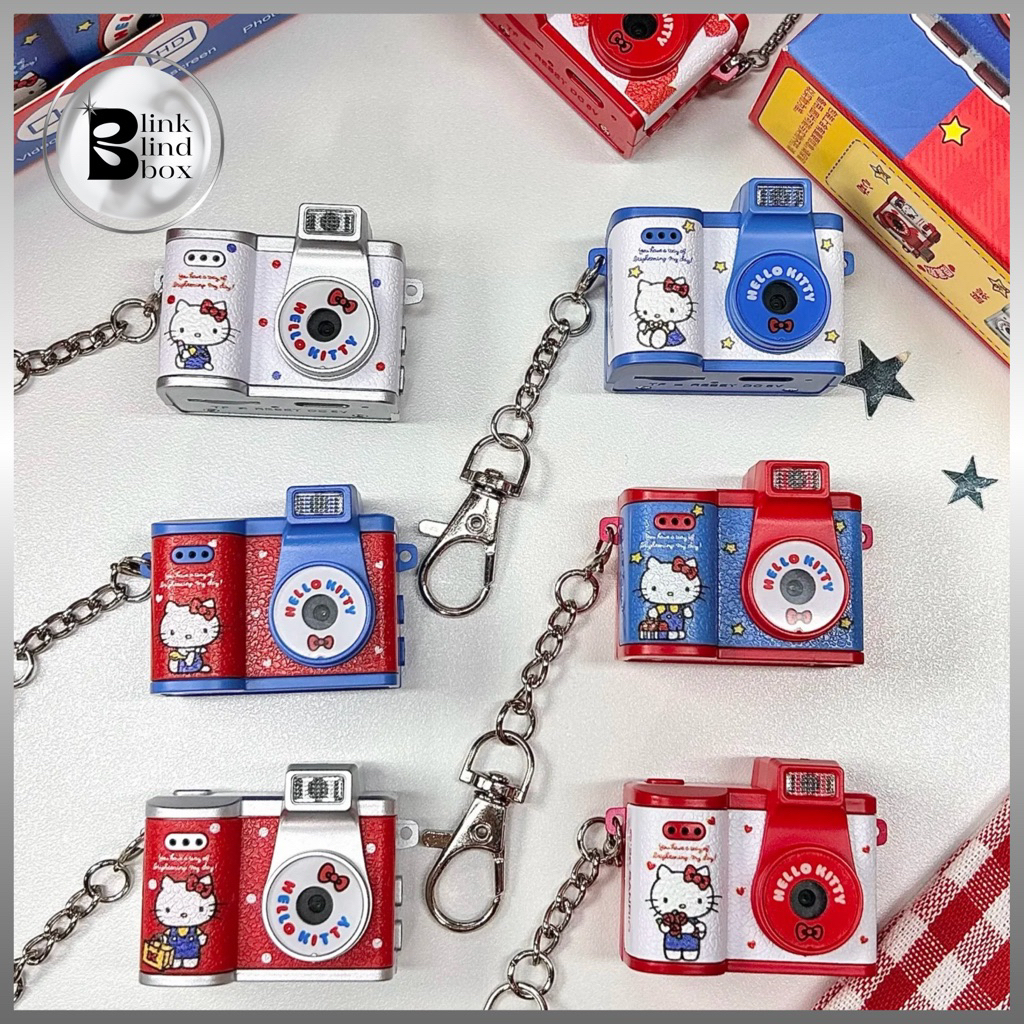 (📷❤️💙พร้อมส่งในไทย) สุ่มพวงกระเป๋า HELLO KITTY Camera ลุ้นซีเคร็ท