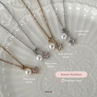 Serena สร้อยคอ - Stainless steel ไม่ลอกไม่ดำ ปรับขนาดได้ | Aria.co