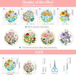 (พร้อมส่ง) ชุดปักครอสติชเส้นด้าย 11CT Cross stitch (ปัก3เส้น) ครอสติชผ้าพิมพ์ลาย งานฝีมือ DIY งานเย็บปักถักร้อย Monalisa