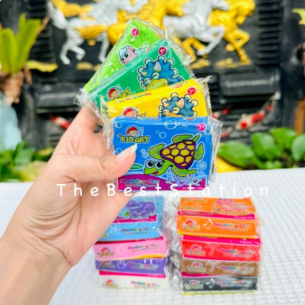 BestBuyStationery ดินน้ำมันคิดอาร์ท 100กรัม 12สี/แพ็ค Modeling Clay 100gx12Pcs.