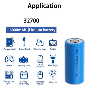 แบตเตอรี่ ลิเธียมฟอสเฟส MBLL 32700 (32650) Lifepo4 3.2V 6000mah battery ของใหม่มือ1แบตเตอรี่รถยนต์ไฟฟ้า ถ่านชาร์จ
