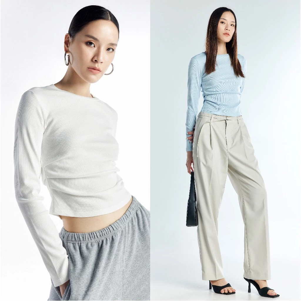 Aliotte - Polli Top เสื้อแขนยาวคอกลม