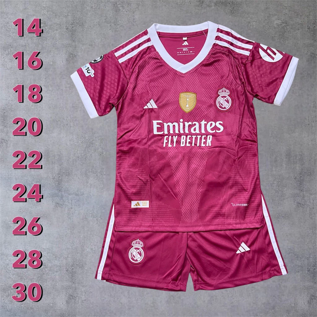 ชุดบอลชุดกีฬาเด็กเสื้อพร้อมกางเกงผ้านิ่มเย็นใส่สบายขนาดไซร้เด็ก1ขวบถึง13ขวบใส่ได้