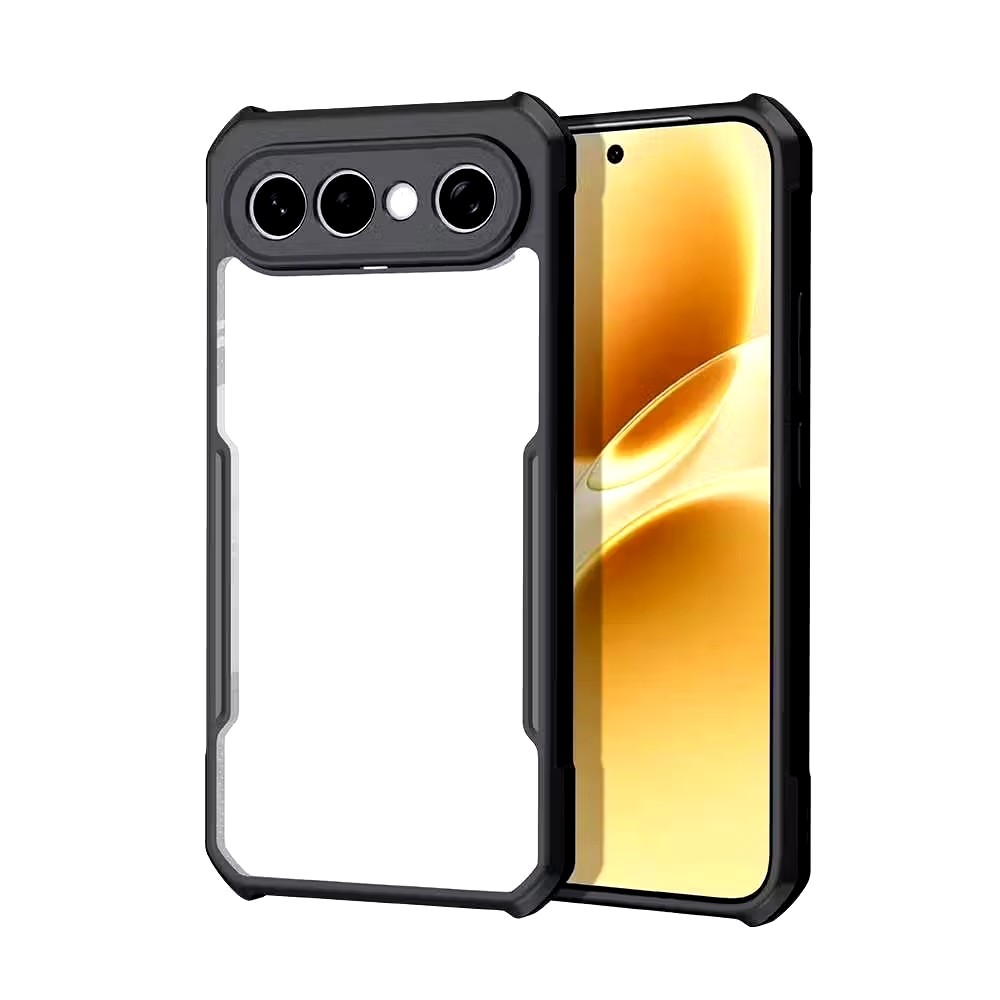 Vivo X300FE 5G/Vivo S50 Pro mini/Vivo X300 FEตรงรุ่น(ส่งในไทย)เคสกันกระแทกขอบสีหลังใสVivo S50 Pro mi
