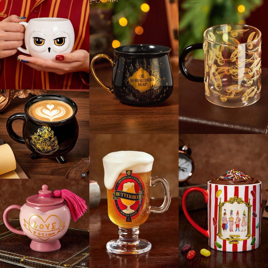 Harry Potter Ceramic Mug / Cup (ลิขสิทธิ์แท้) แฮร์รี่พอตเตอร์ แก้วมัค แก้วเซรามิค ของใช้ ของสะสม