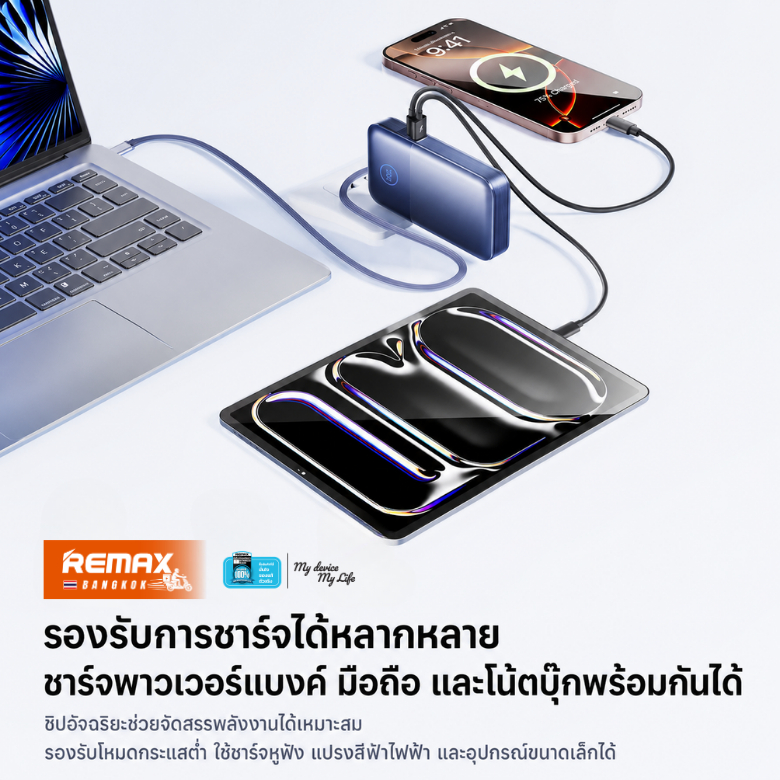 New CCC Certified Remax Power bank CP-17 20000mAh รูปที่ 8