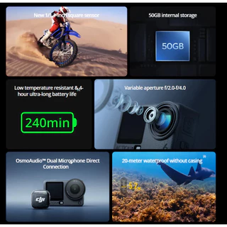 DJI Osmo Action 6 | 1/1.1 New Sensor 4K/120fps - กล้องแอคชั่น ประกันศูนย์ 1ปี