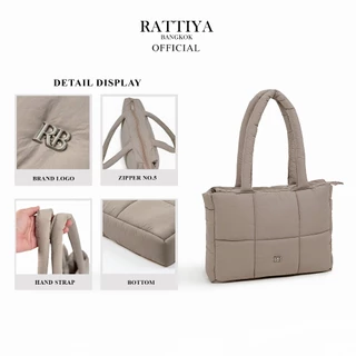 [RATTIYA BANGKOK] The Padded Minimal Crinkle Nylon / 4 colors กระเป๋านุ่มนิ่ม น้ำหนักเบา ผ้ากันน้ำ ทรงสวย สะพายไหล่