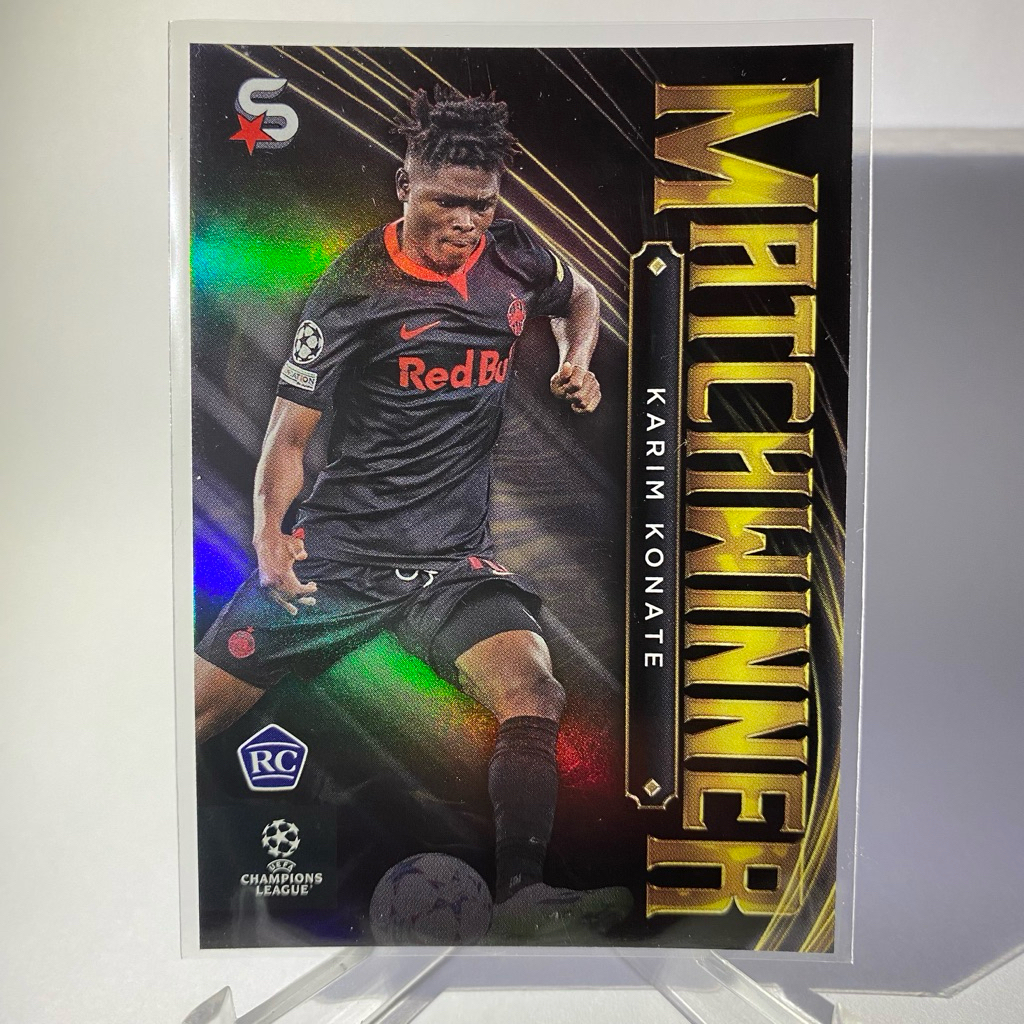 การ์ดนักฟุตบอลสำหรับสะสม KARIM KONATE,RC,SALZBURG,MATCHWINNER,TOPPS2024,No.MW-20
