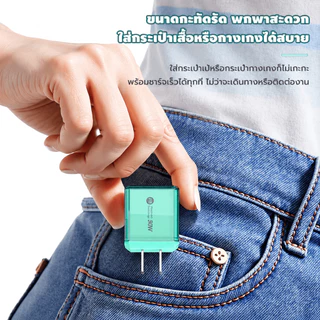 GaN ที่ชาร์จเร็ว 60W PD 1USB + 1usb-c เครื่องชาร์จเร็ว ชาร์จพร้อมกัน 2 พอร์ต ขนาดเล็ก พกพาสะดวก