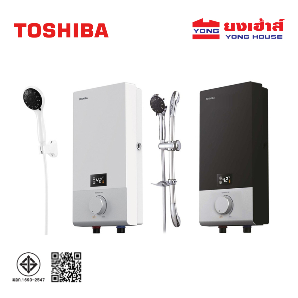TOSHIBA เครื่องทำน้ำอุ่น 3800w รุ่น DSK38ES5KW DSK38ES5KB 4500w รุ่น DSK45ES5KW DSK45ES5KB