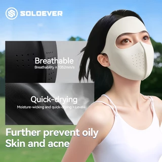 【พร้อมส่ง】มาส์กกันแดด UPF50+ ผ้าไหมน้ำแข็ง เย็นสบาย ระบายอากาศดี น้ำหนักเบา กัน UV 99% เหมาะสำหรับกิจกรรมกลางแจ้ง
