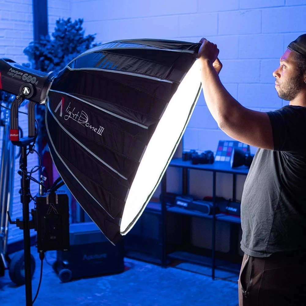 ไฟถ่ายรูป 500W LED ไฟไลฟ์สด ไฟสตูดิโอ with 65cm Lantern Softbox & Stand Studio Live Stream Photo Video Lighting Kits thumbnail 9