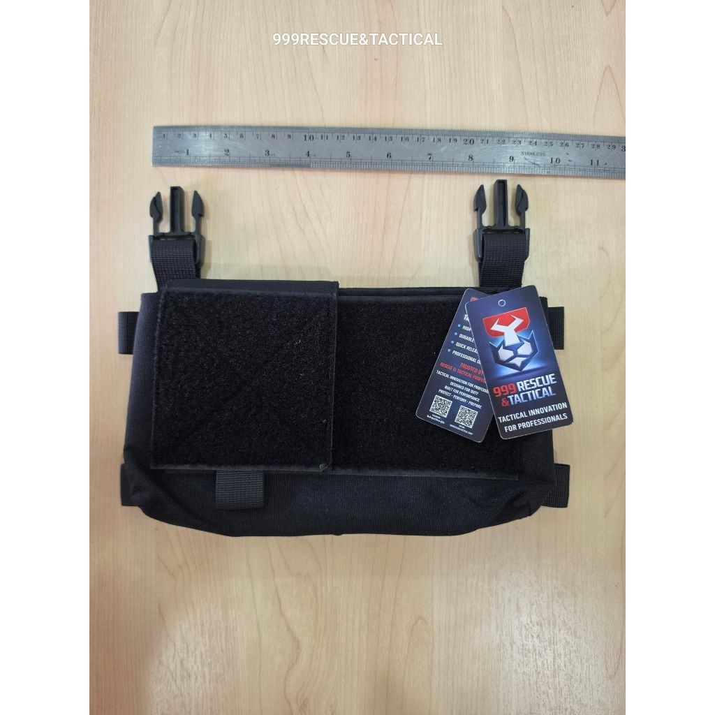 กระเป๋าอเนกประสงค์  TACTICAL UTILCAL POUCH สำหรับชุดเสื้อปลอกเกราะยุทธวิธี สีดำ พร้อมแถบตีนตุ๊กแก