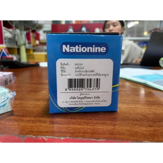 เต้ารับคู่มีกราวด์ ติดลอย ปลั๊ก 3 ตา 2 ที่ คละสี Nationine รุ่น WKG04
