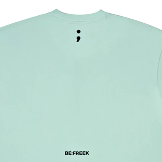 BE;FREEK เสื้อยืดเบสิคสกรีนโลโก้ BE;FREEK ทรง ORIGINAL สีเขียวมิ้น BE;FREEK BASIC ORIGINAL MINT LOGO T-SHIRT